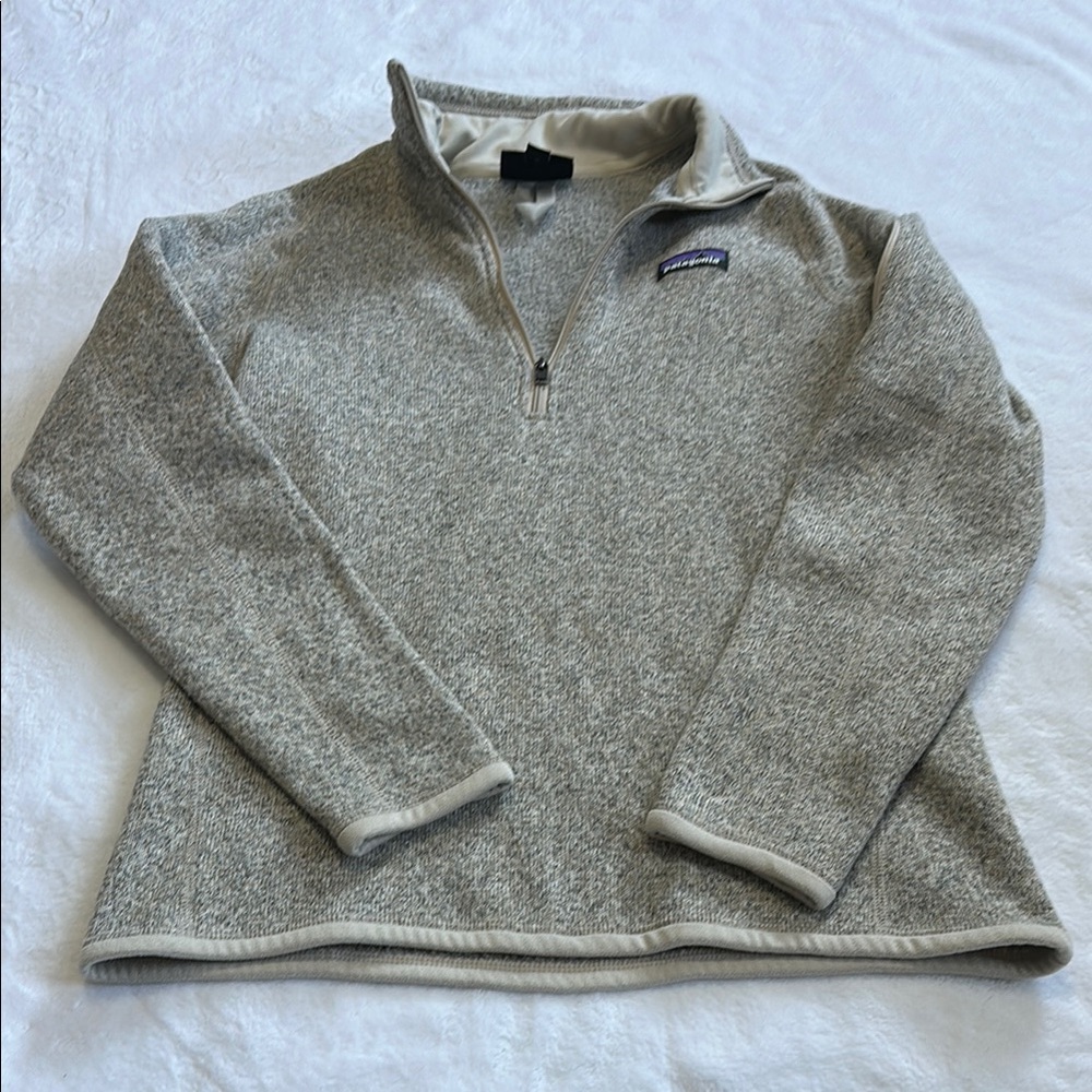 Patagonia Cream Quarter-Zip Pullover